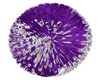 Purple/Silver Pom Poms