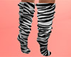 White Tiger Stripe Socks Tall (F)