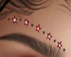 eyebrow star gems red