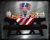 Patriotic Picnic Table