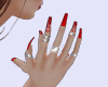 Red Nails&rings