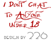 red, no chat under 18