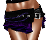 black/purple skirt