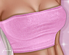 f. pink velour tube top