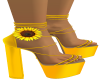 Yellow Sunflower Heels