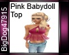 [BD] Pink babaydoll Top