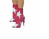 red stars short boots