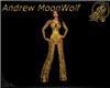 Lace Pantsuit Gold