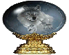 Gray wolf globe