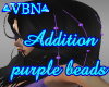 Addition purple beads