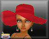 [H] Red Large Diva Hat