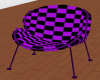 [M.S] purple/black chair