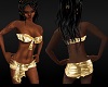 Gold Lame' Bikini