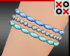 Blue Mix Bead Bracelets