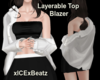 Layerable Blazer - White