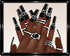 *MM* Black nails/rings