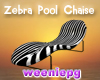 Zebra Pool Chaise