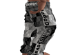 gpa grey white blk pants