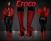 CROCO red boots