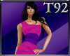 [T92] Pink &purple dress