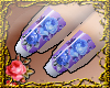 *L* Nails purple / blue