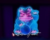 Blue Glow Cat Art