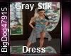 [BD] Gray Silk Dress