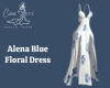 Alena  Blue Floral Dress