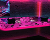 Pink neon couch