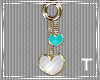 T l Teal/White Heart