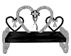 Sil/Blk Heart Seat
