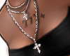 necklace silver cross☆