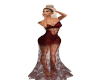 Brick Lace Gown