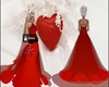 Red & Black Wedding Gown