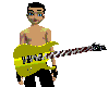 Yellow metal guitar