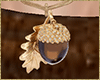 fall acorn necklace