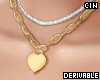 Gold Heart Necklace ll