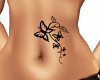 Butterfly Belly Tattoo