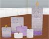 Lavender Floor Candles