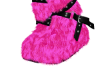 hot pink fur boots