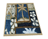 Beach rug Blu/tan