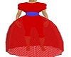 red caz long dress