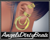 Gold hoop earrings