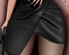 TE| Leather Skirt Black