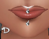 d| Metal lip piercing