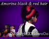 Amorina black & red hair