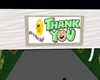 Rotating Thank You Sign