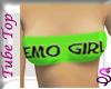 *Lime EMO GIRL tube top