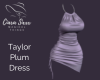 Taylor Plum Dress