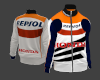 REPSOL Wht Biker Jacket